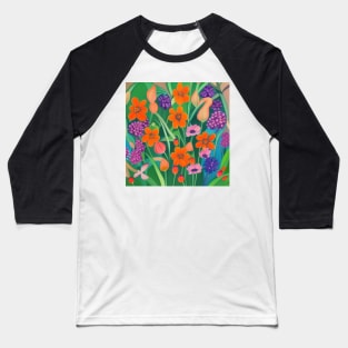 Woodland Meadow Pattern 5 Baseball T-Shirt